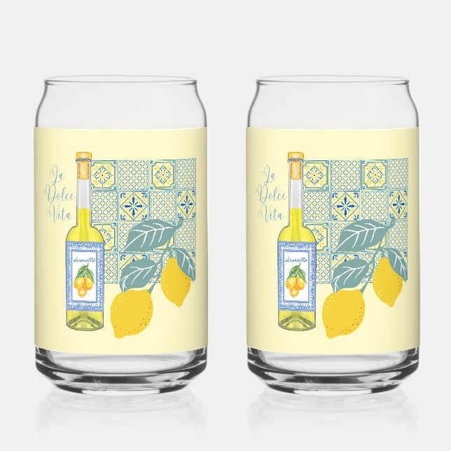 Lemon Farm Retro Can Glass (Front)