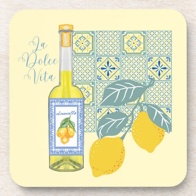  Lemon Farm Retro Coaster (Front)