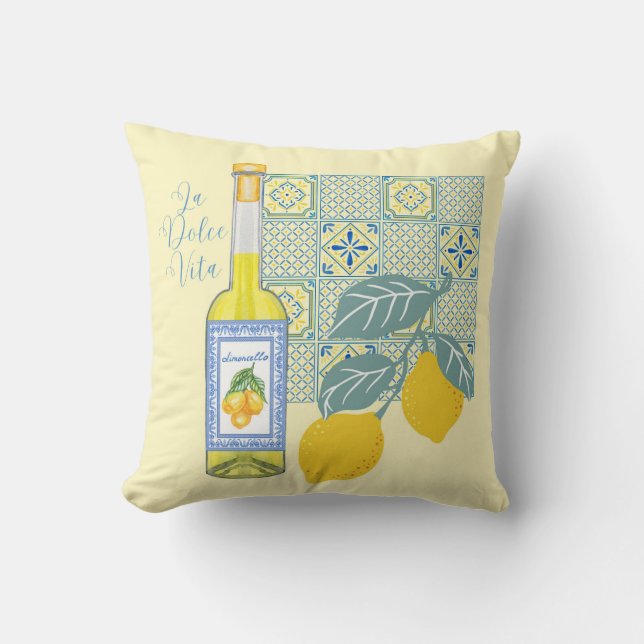  Lemon Farm Retro Cushion (Front)