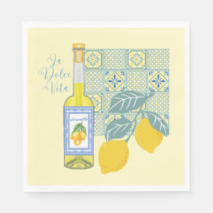  Lemon Farm Retro Napkin