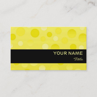 Lemon Fizz business card template black stripe