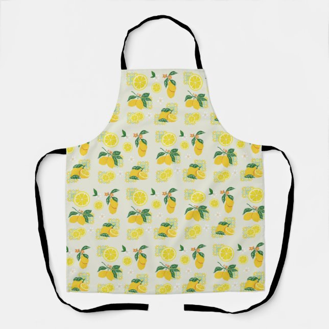 Lemon Floral Apron (Front)