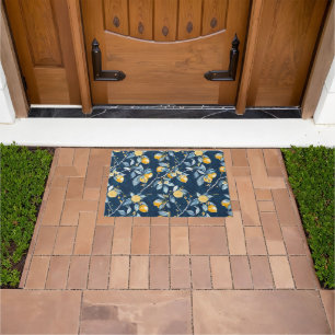 Lemon French Country Citrus Pattern  Doormat