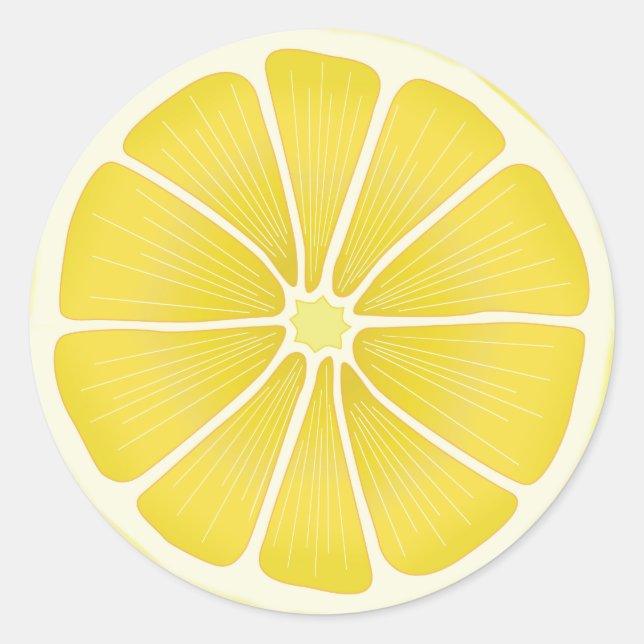Lemon Fresh Craft Classic Round Sticker (Front)