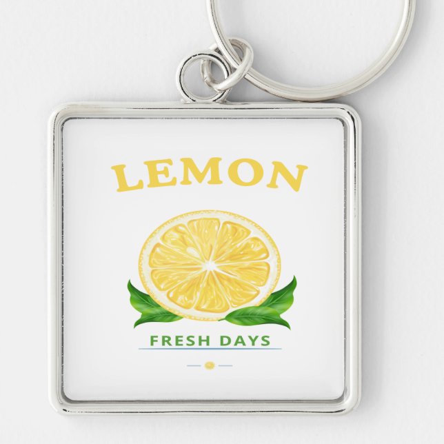Lemon Fresh Days Key Ring (Front)
