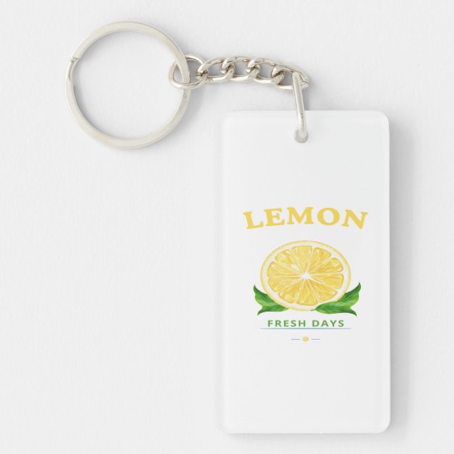 Lemon Fresh Days Key Ring (Front)