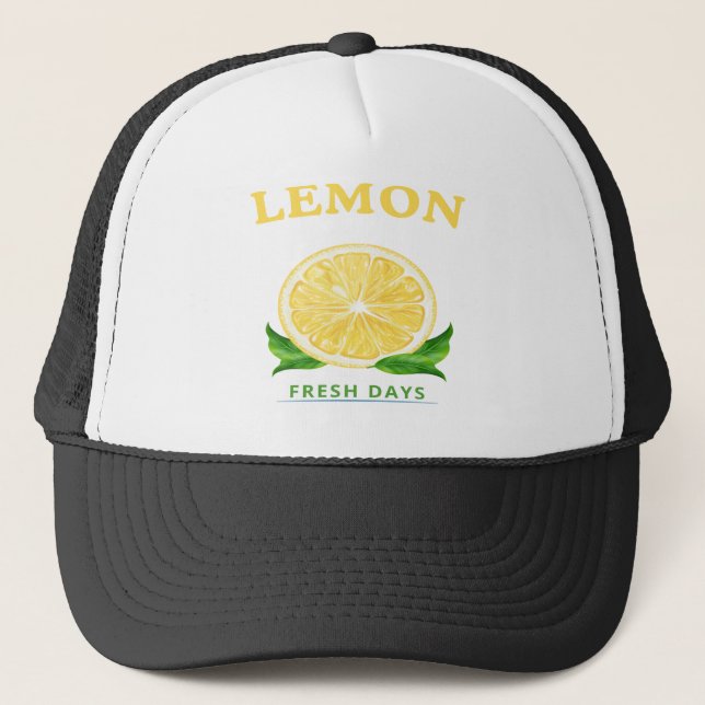 Lemon Fresh Days Trucker Hat (Front)