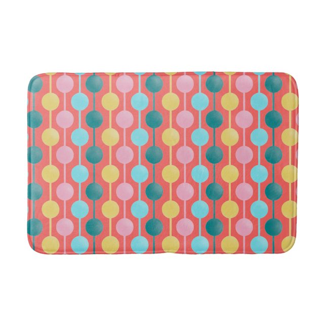 lemon fresh dots bath mat (Front)