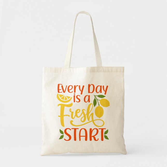 Lemon Fresh Start Tote Bag (Front)