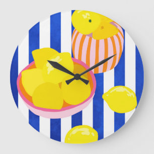 Lemon Freshness Large Clock