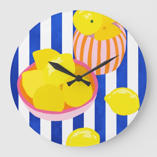Lemon Freshness Large Clock (Front)