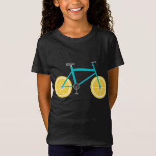 Lemon Fruit Bike Wheels Funny Cycling Food T-Shirt
