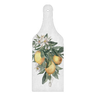 Lemon Fruit Decorative Glass Cutting Board
