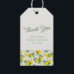 Lemon Fruit Pattern Custom Bridal Shower Thank You Gift Tags<br><div class="desc">Lemon Fruit Pattern Custom Bridal Shower Thank You Gift Tags</div>