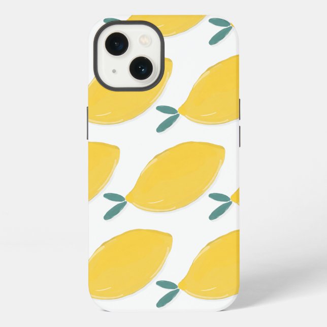 Lemon fruit pattern    iPhone case (Back)
