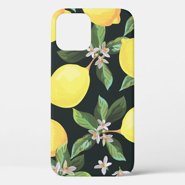 Lemon Fruit: Seamless Pattern Design Case-Mate iPhone Case (Back)