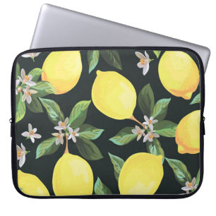 Lemon Fruit: Seamless Pattern Design Laptop Sleeve