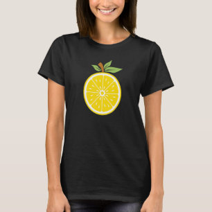 Lemon Fruit Vegan Vegetarians Slice Lemon T-Shirt