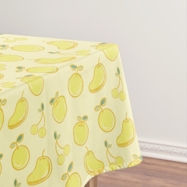 LEMON FRUIT YELLOW PATTERN TABLECLOTH (In Situ)