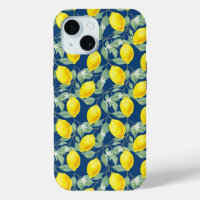LEMON FRUITS BLUE BACKGROUND