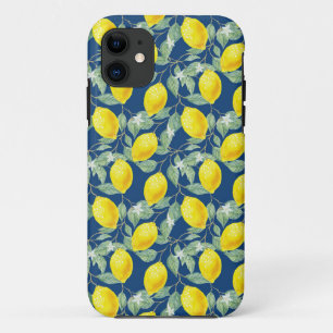 LEMON FRUITS IN COUNTRY BLUE Case-Mate iPhone CASE