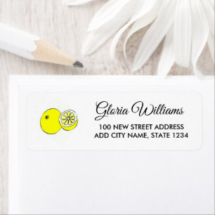 Lemon fruits on white