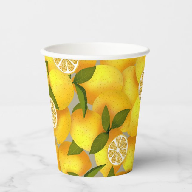 Lemon Full  Paper Cups (Front)