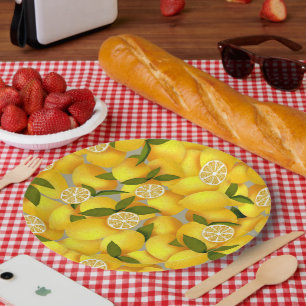 Lemon Full  Paper Plate