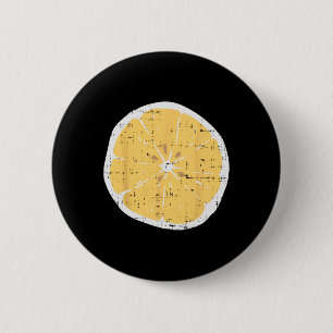 Lemon Fun Citrus Fruit Lazy Diy Easy Halloween Cos 6 Cm Round Badge