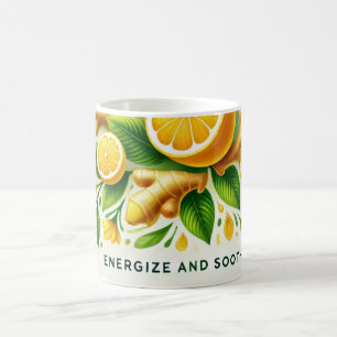 Lemon Ginger AI art Coffee Mug