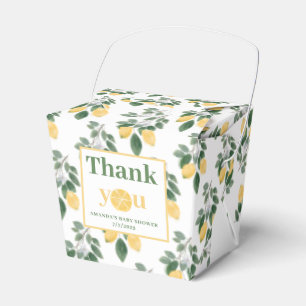Lemon Girl Baby Shower Thank You  Favour Box