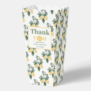 Lemon Girl Baby Shower Thank You  Favour Box