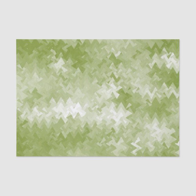 Lemon Green Crystal Pattern Tissue Paper (Front)