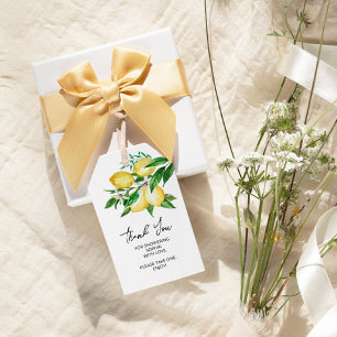 Lemon Greenery Favour Gift Tag