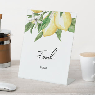 Lemon Greenery Food Sign