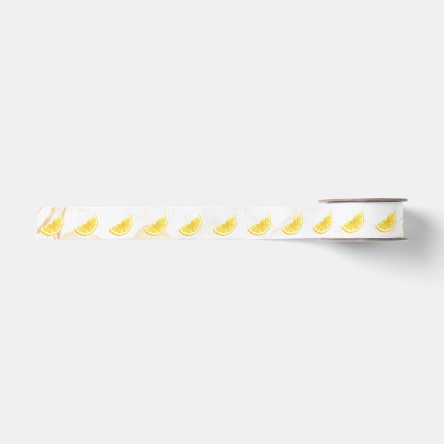 Lemon Grosgrain Ribbon (Front)