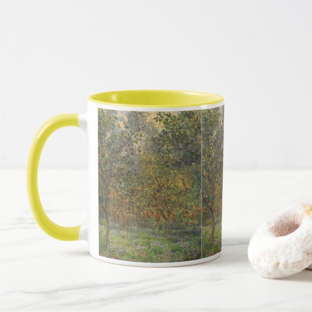 Lemon Grove in Bordighera by Claude Monet Mug (With Donut)