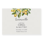 Lemon Grove Italian Wedding Limoncello Favour