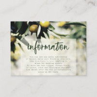 Lemon Grove | Modern Yellow Wedding Information