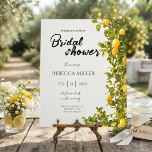 Lemon Grove Romance bridal shower Invitation