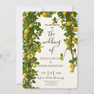 Lemon Grove Romance Wedding Invitation