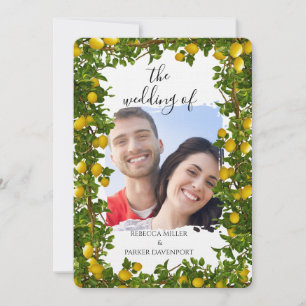 Lemon Grove Romance Wedding Invitation