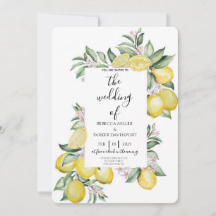 Lemon Grove Romance Wedding Invitation