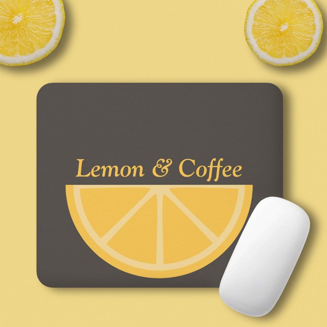 Lemon Half-Slice  Mouse Pad (Lemon Half-Slice Mouse Pad)