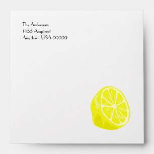 Lemon Half Square Envelopes