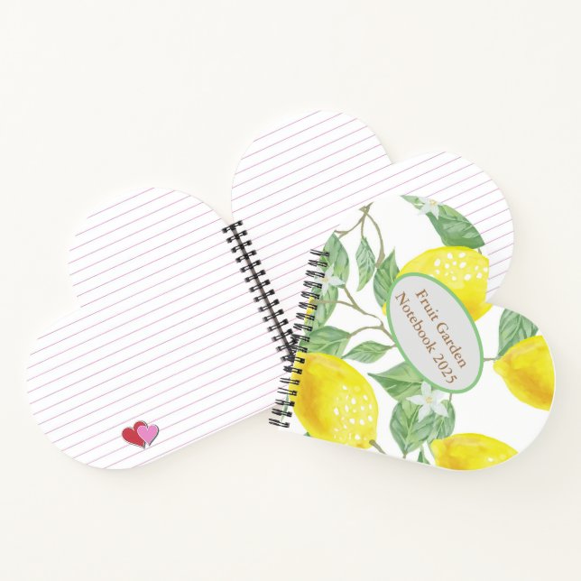 Lemon Heart Garden Notebook (Inside)