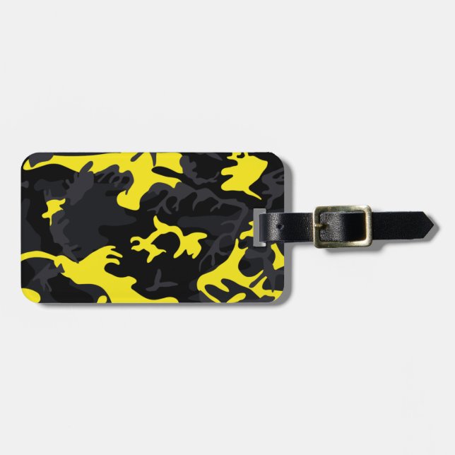 Lemon Highlights Camo Luggage Tag (Front Horizontal)