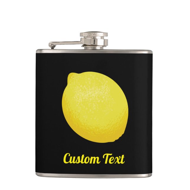 Lemon Hip Flask (Front)