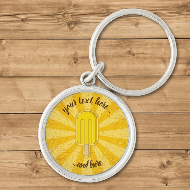 Lemon Ice Cream Stick Key Ring (Creator Uploaded)