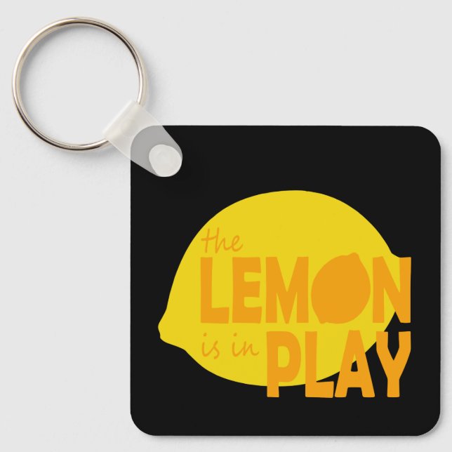Lemon in Play Keychain (Front)